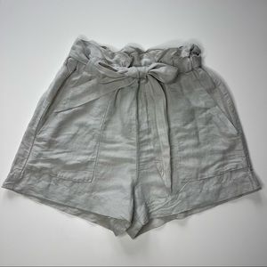 NWT high waisted linen paperbag shorts